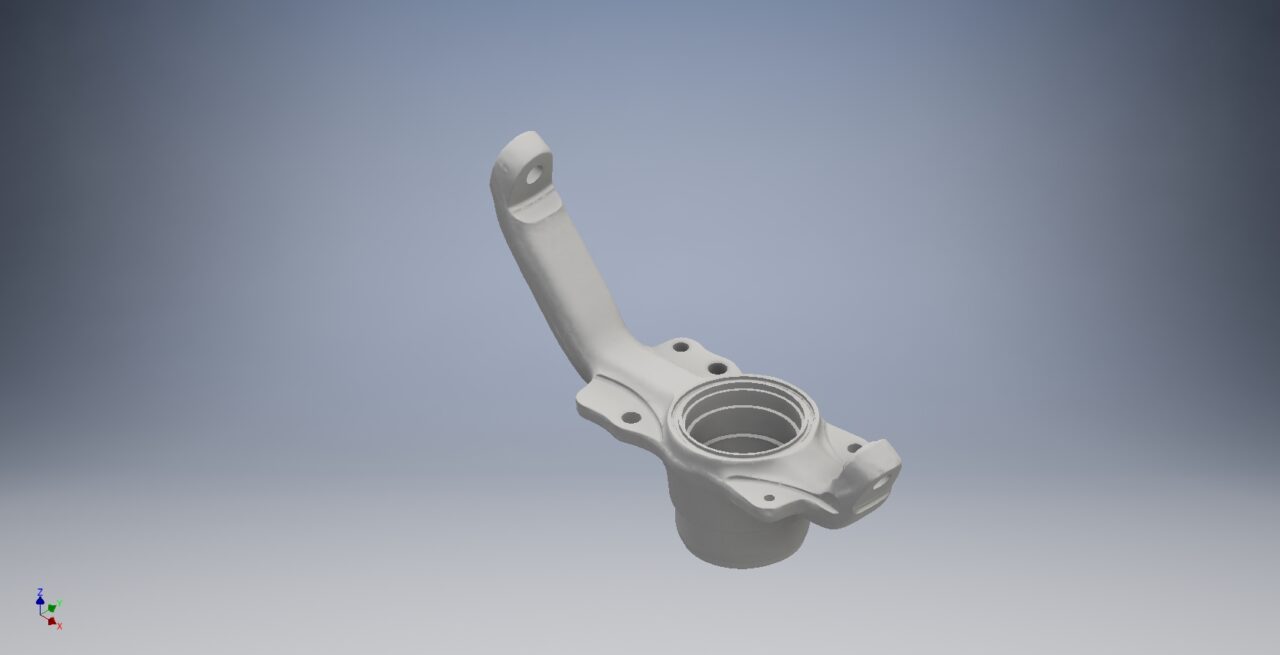 3D модель Кулак поворотный правый автомобиля LADA Niva.