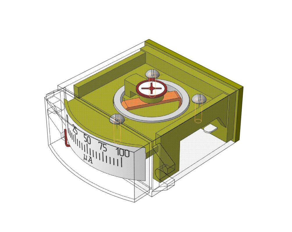 3D модель Микроамперметр М4248
