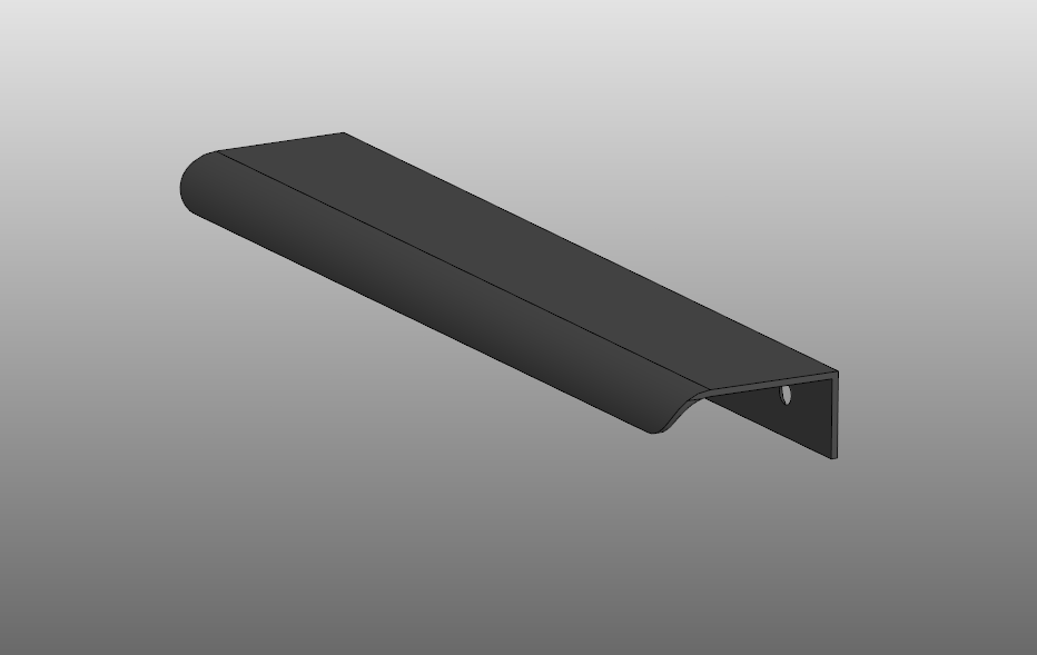 3D модель Мебельная ручка MONTE 2.0 RT810