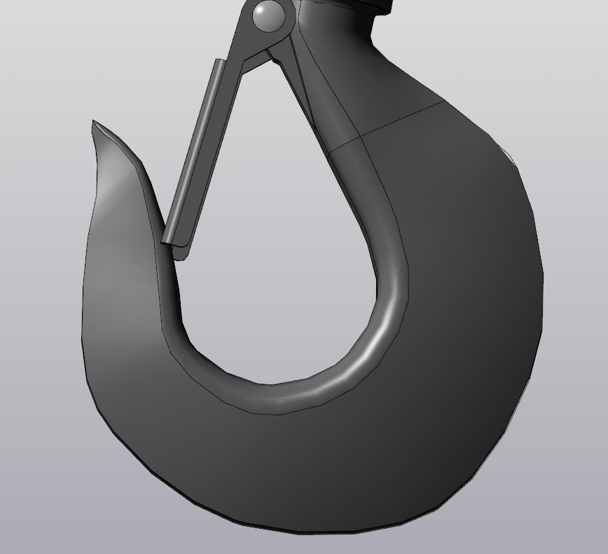 3D модель Крюк крановый 11т