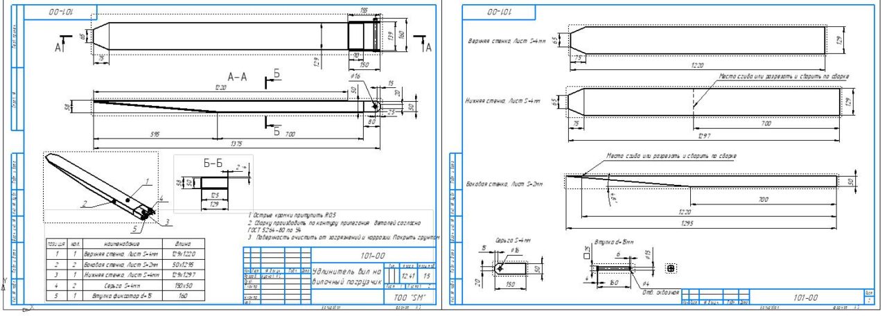 3D модель Удлинитель вил погрузчика