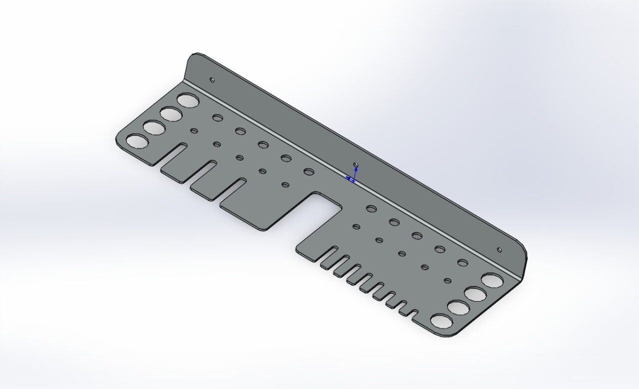 3D модель Органайзер для хранения хранения, молотков и плоскогубцев