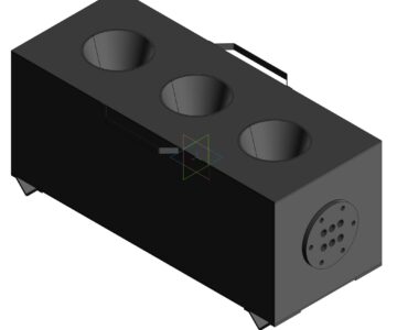 3D модель Модель печки для выпекания цветочных горшочков