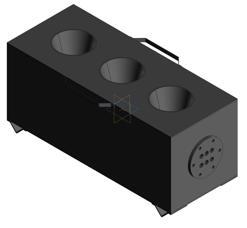 3D модель Модель печки для выпекания цветочных горшочков