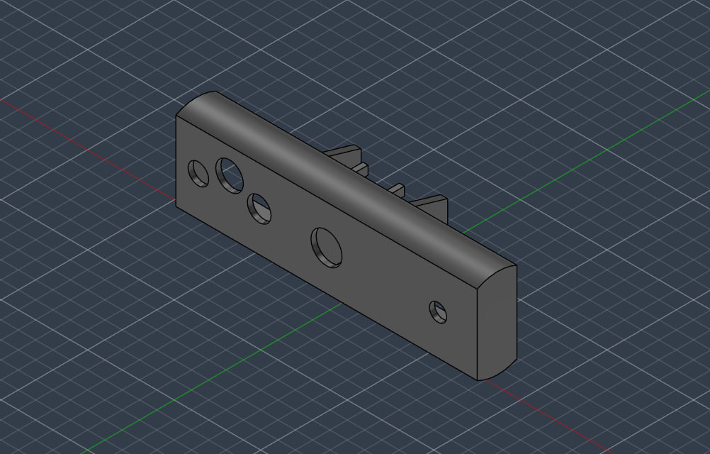 3D модель Крепление маски орудия Heng Long German Tiger