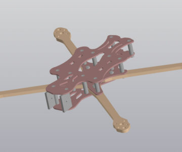 3D модель Дрон FPV 7-дюймовый