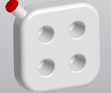 3D модель 3Д модель топливного бака 20 литров