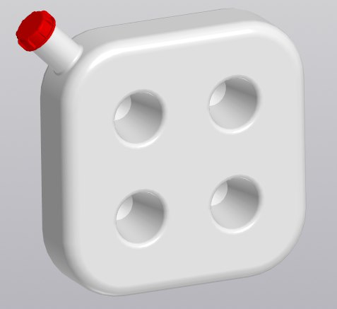 3D модель 3Д модель топливного бака 20 литров