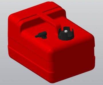 Чертеж Топливный бак переносной 12 литров