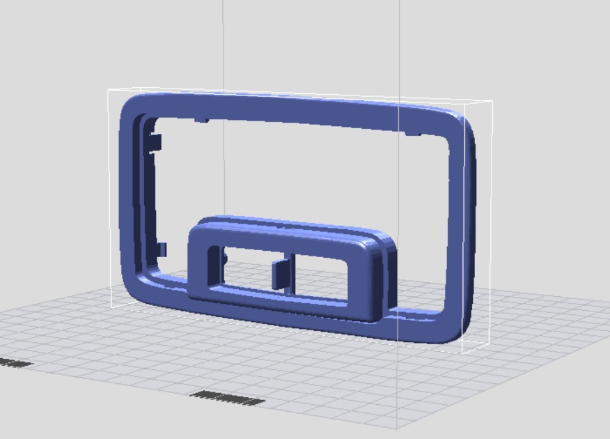 3D модель Корпус плафона освещения салона Kia Ceed первого поколения 1