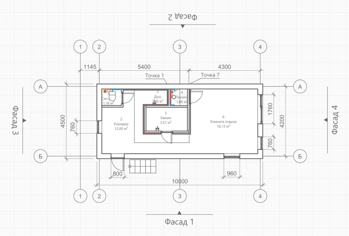 3D модель Двухэтажный хамам
