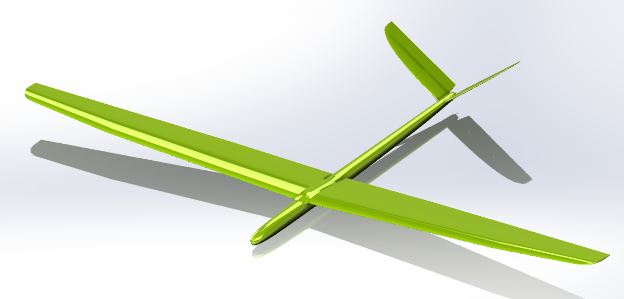 3D модель Модель планера 2.4м