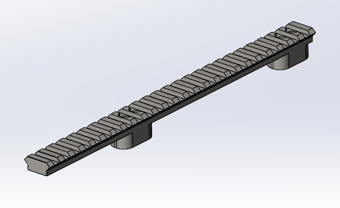 3D модель Планка WEAVER на резервуар пневматики