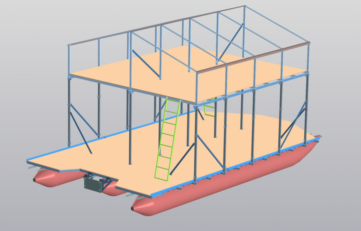3D модель Плот "Звездолет 1"