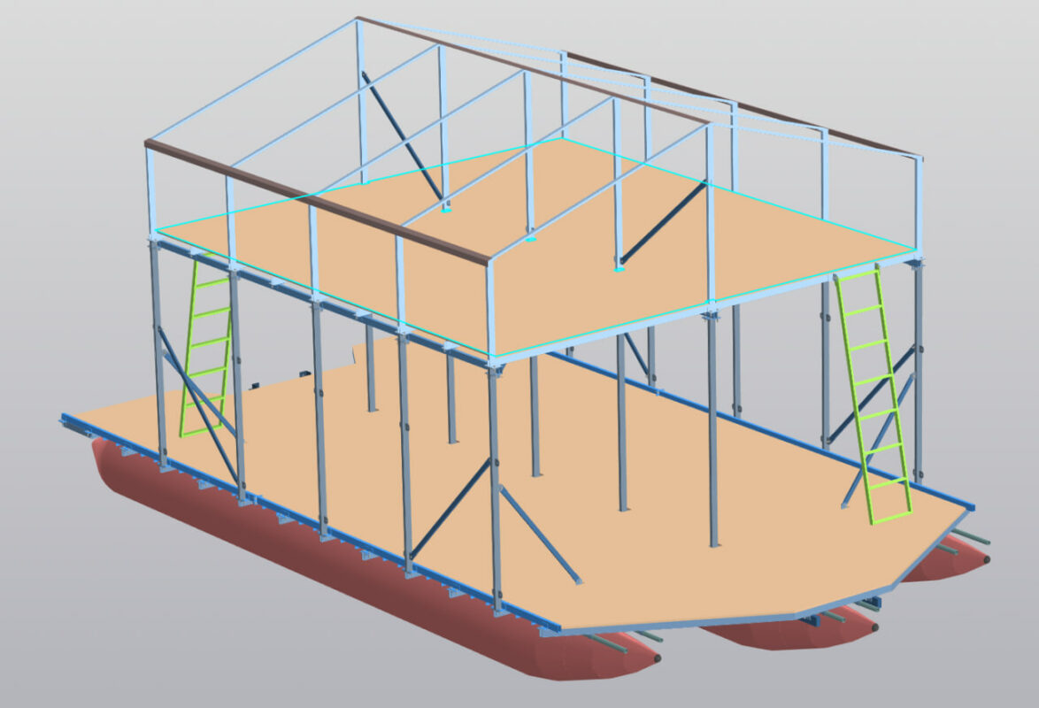 3D модель Плот "Звездолет 1"