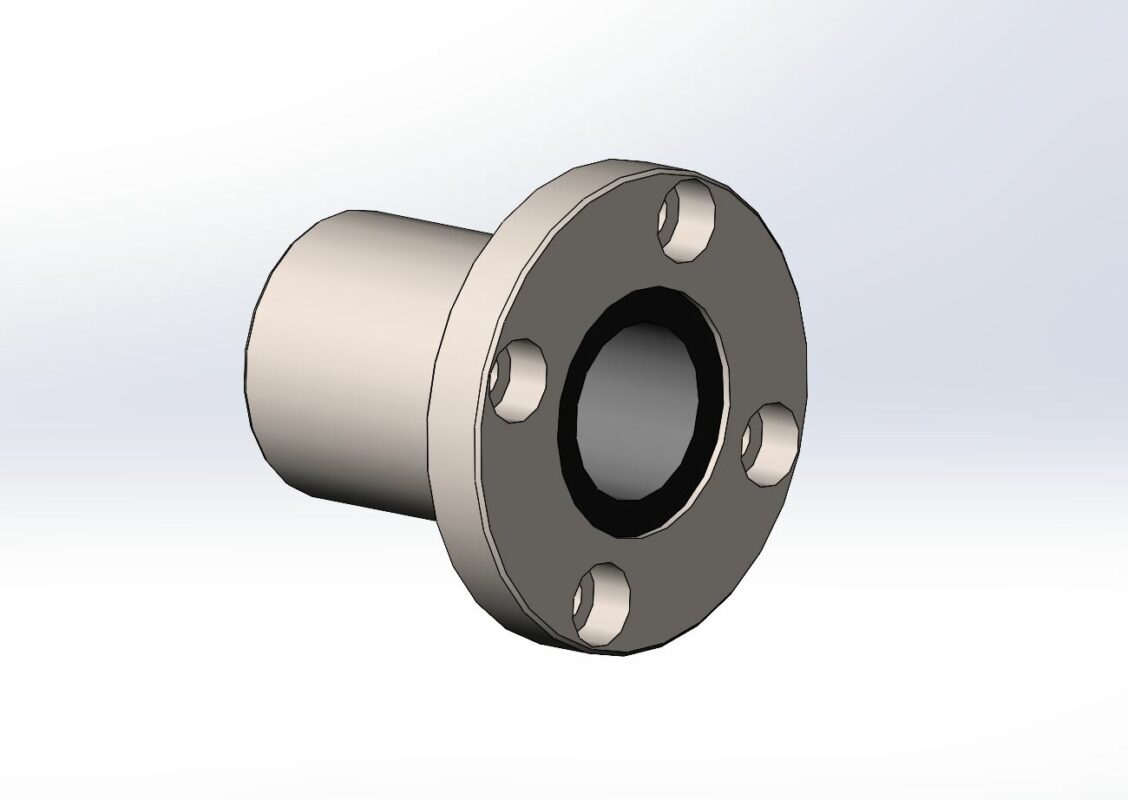 Чертеж Линейный подшипник ISKRA LMEF20-UU, LMEF25-UU, LMEF30-UU