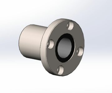 Чертеж Линейный подшипник ISKRA LMEF20-UU, LMEF25-UU, LMEF30-UU