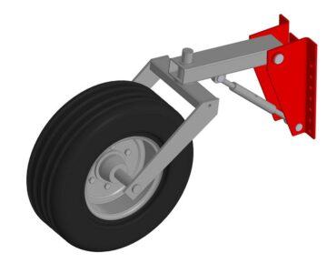 3D модель Подвеска заднего колеса сельскохозяйственного орудия 10.00.75-15.3
