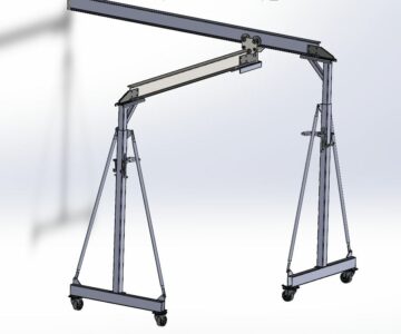 Чертеж 2-тонный подъемный портал