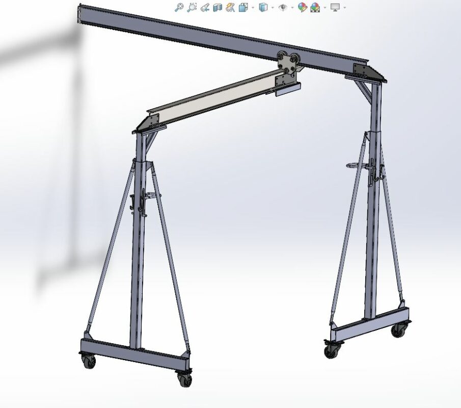 Чертеж 2-тонный подъемный портал