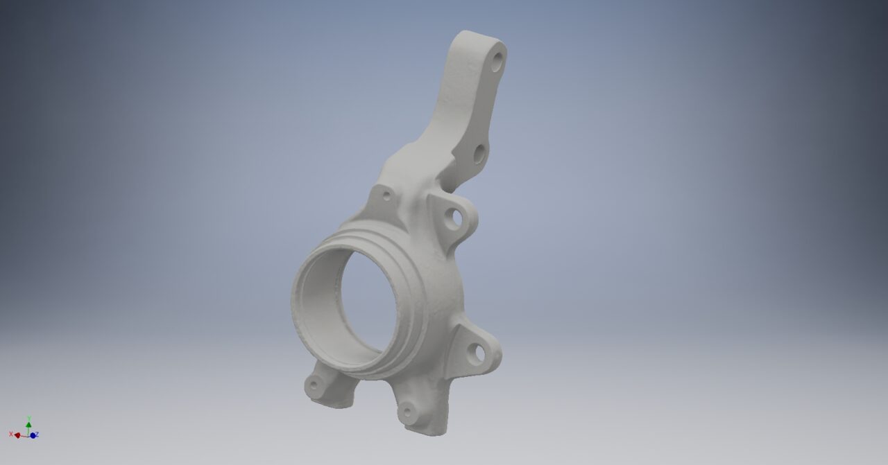 3D модель Кулак поворотный правый автомобилей LADA Granta, Kalina, Priora.