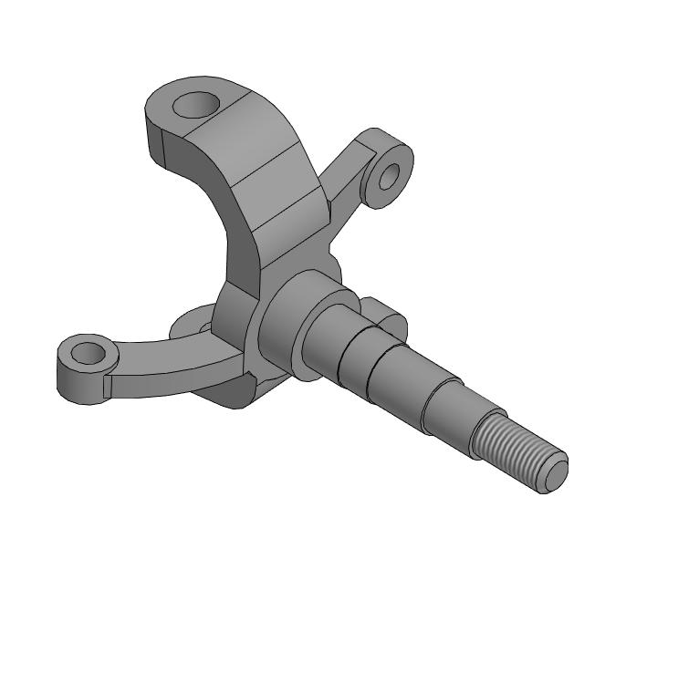 3D модель Поворотный кулак для квадроцикла (левый)