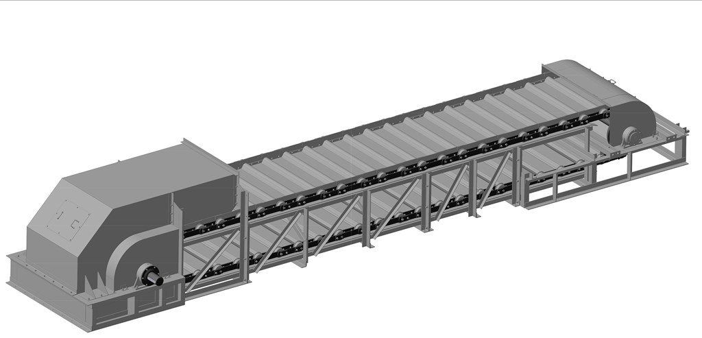 3D модель Рабочий проект питателя пластинчатого ПП-12