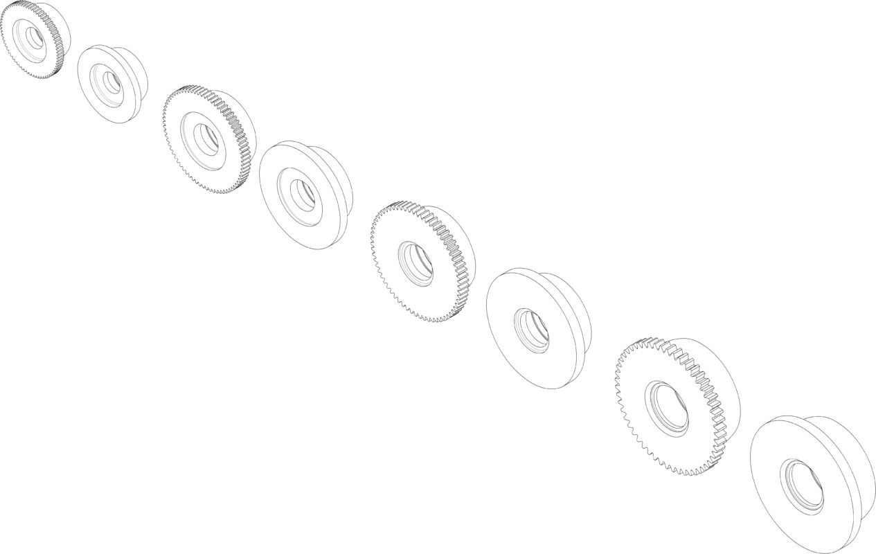 Чертеж Ролики для передвижения крана