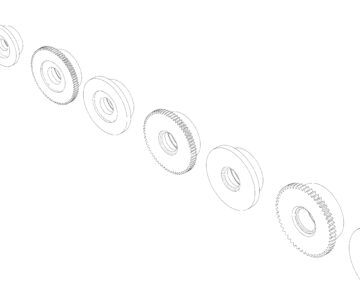 Чертеж Ролики для передвижения крана