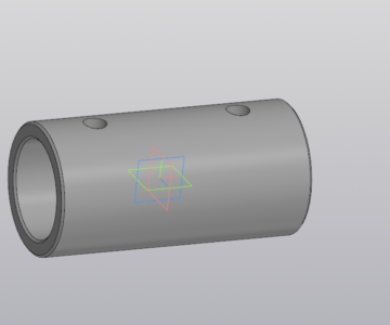 Чертеж Параметрическая модель муфты втулочной типа 1 по ГОСТу 24246