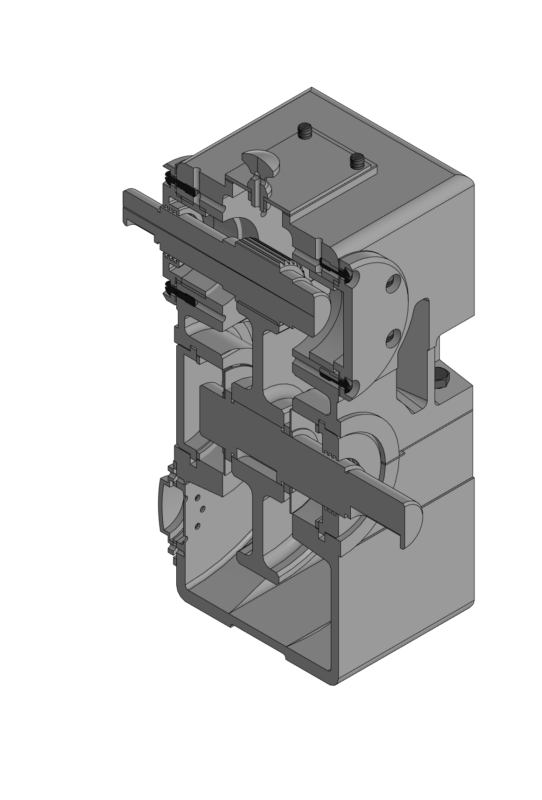 3D модель Редуктор цилиндрический одноступенчатый u=4,5