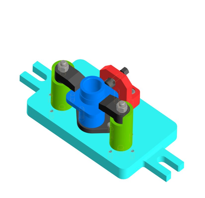 3D модель Кондуктор для сверления отверстия во втулке (3D сборка)