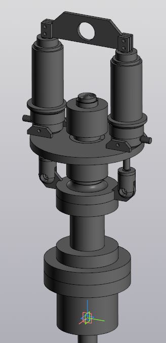 3D модель Модель протектора фонтанной арматуры при гидроразрыве пласта земной мантии, нефтедобыча из устьевой головки скважины