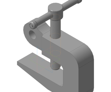 3D модель 3D модель захвата-струбцины для подъёма листовой стали