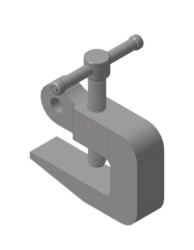 3D модель 3D модель захвата-струбцины для подъёма листовой стали