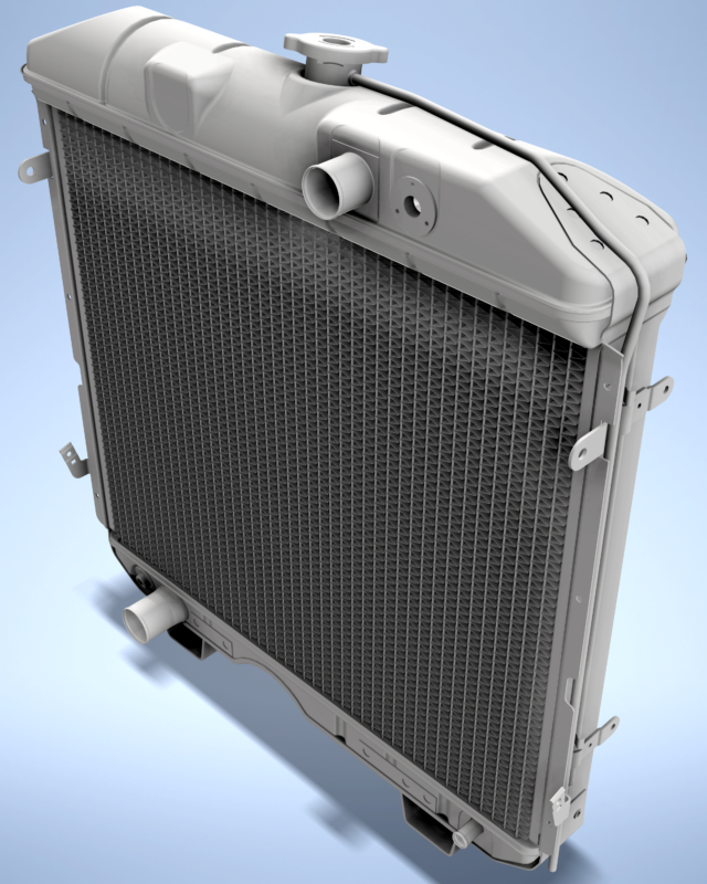 3D модель Радиатор СОД ГАЗ-66