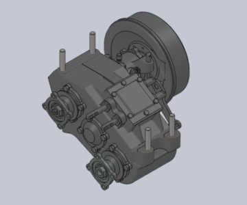 3D модель Раздатка ГАЗ 66