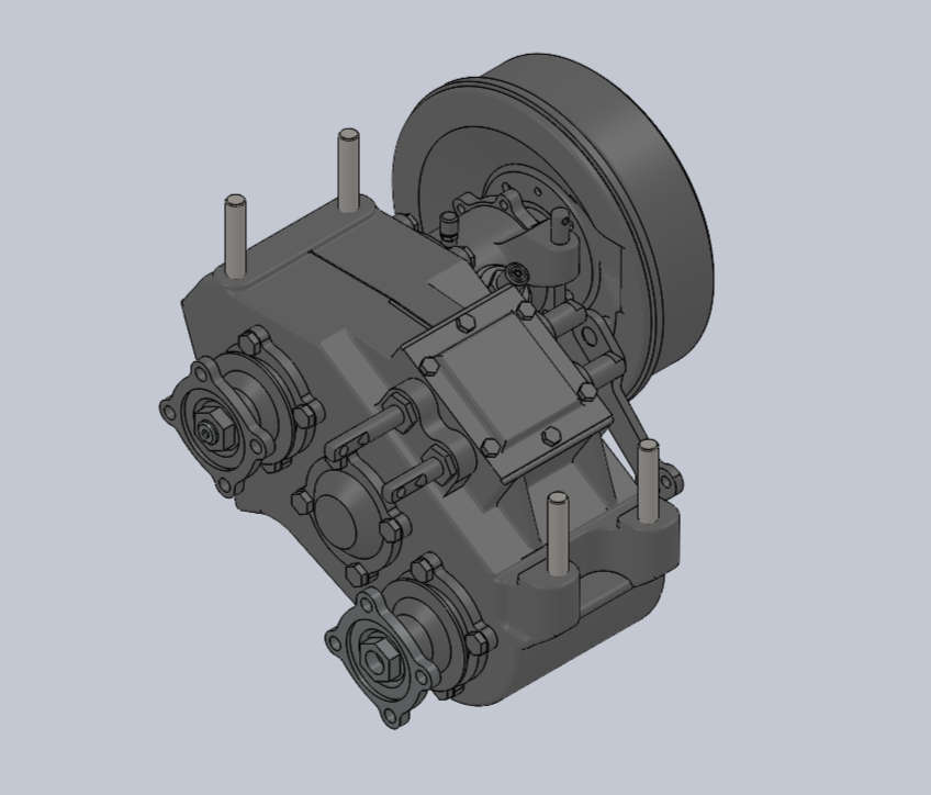 3D модель Раздатка ГАЗ 66