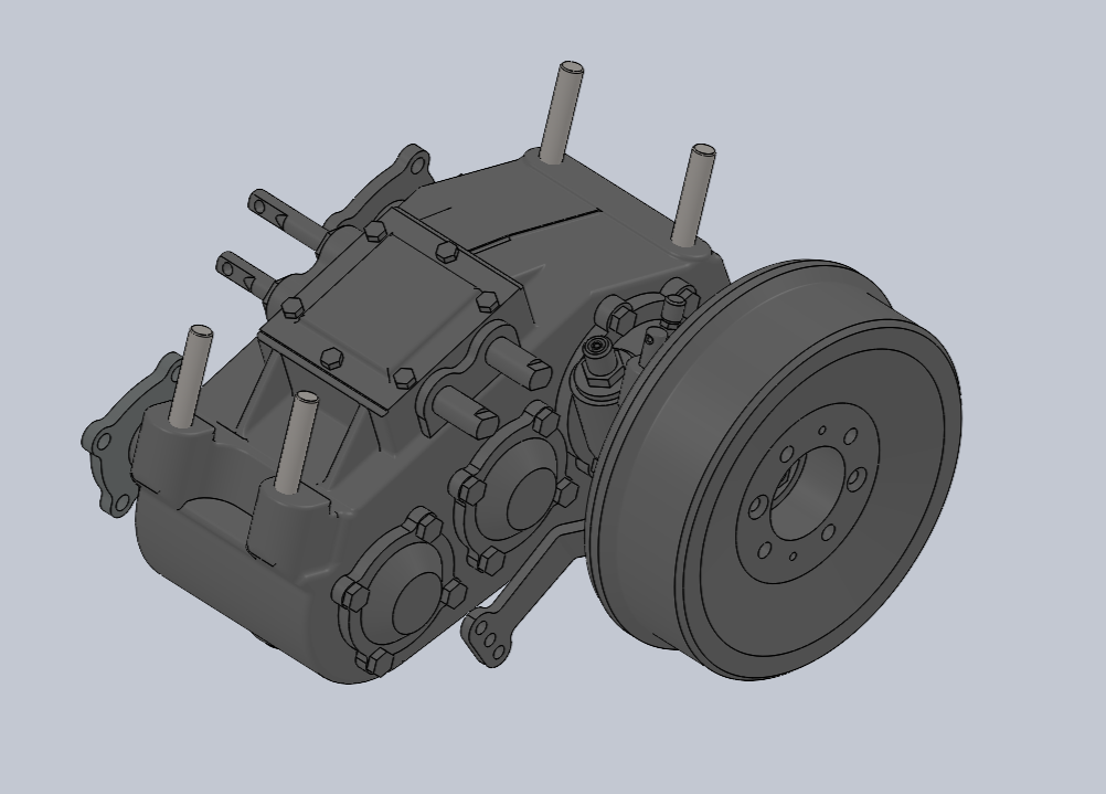 3D модель Раздатка ГАЗ 66