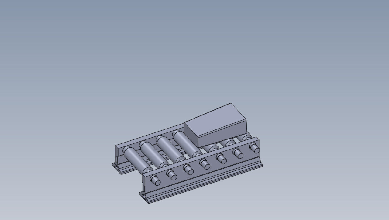 3D модель Рольганг транспортный 5500 мм