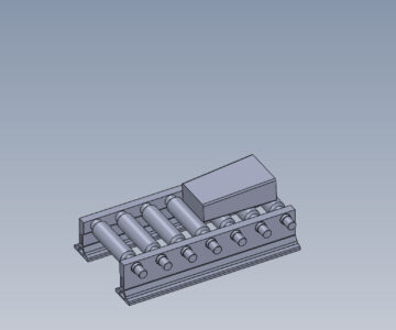 3D модель Рольганг транспортный 5500 мм