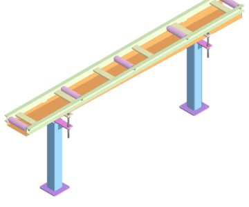 3D модель Рольганг для ленточной пилы