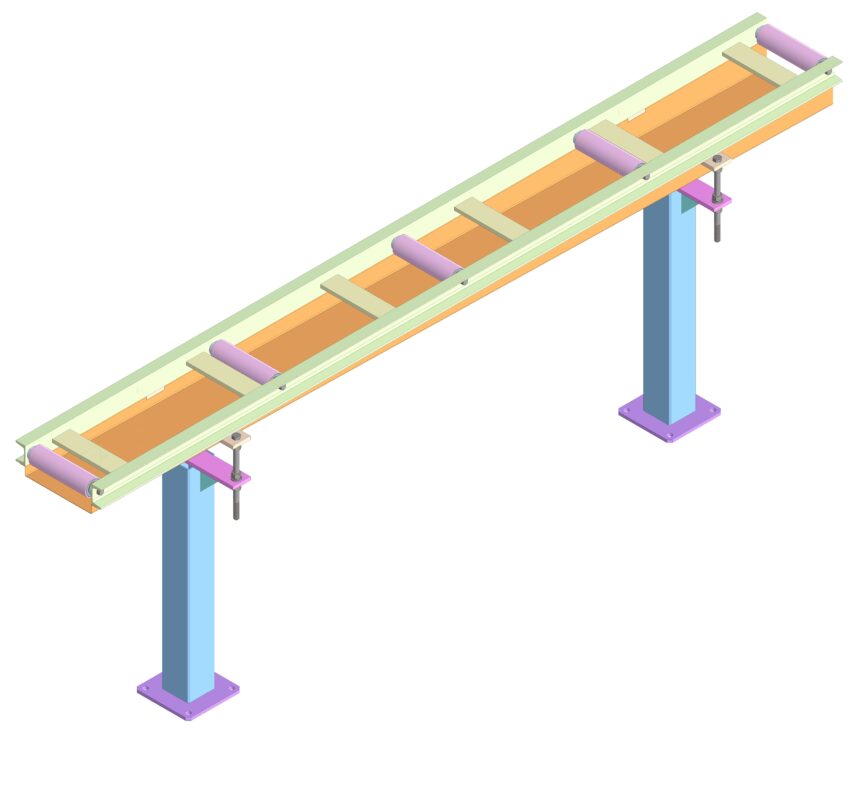 3D модель Рольганг для ленточной пилы