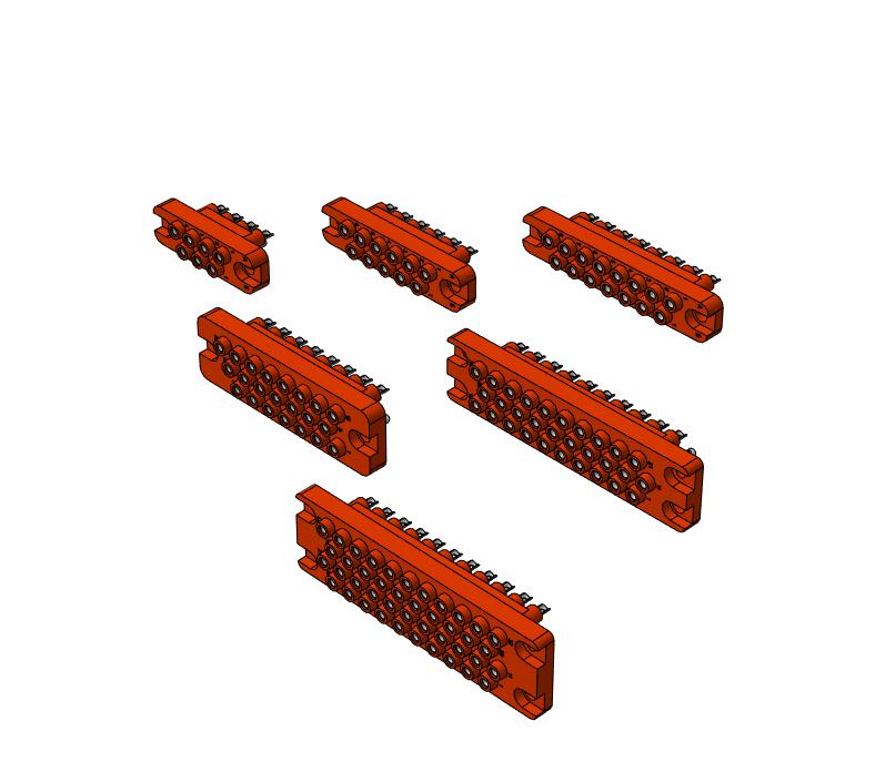 3D модель Электрических соединителей РП10 розетка