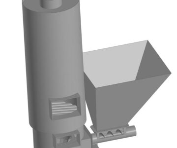 Чертеж Котёл водогрейный 120-кВТ с автоподачей