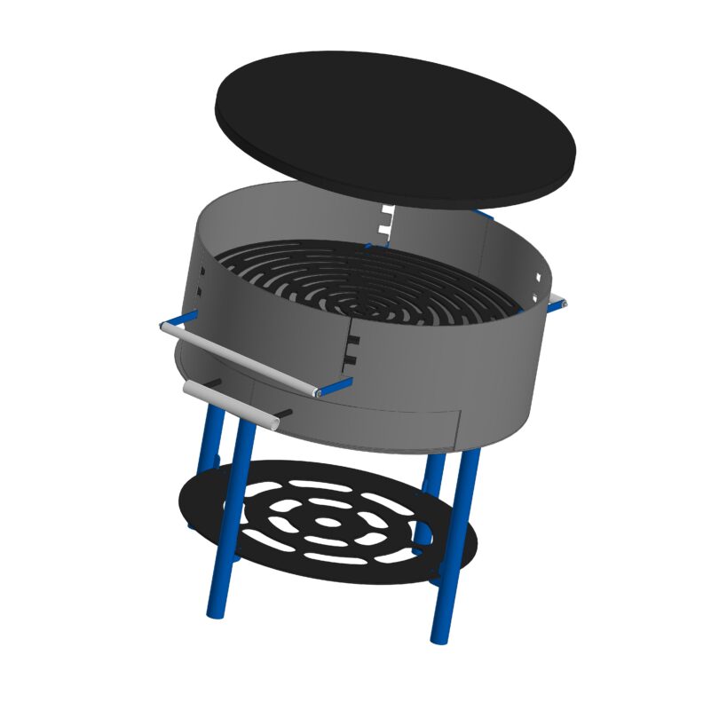 3D модель Барбекю ф 65см L 65см