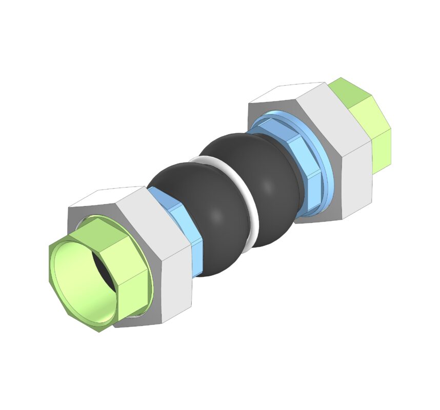 3D модель Компенсатор резиновый фланцевый КР ARM М