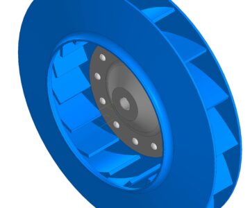 3D модель Рабочее колесо дымососа ДН-6.3 (вентилятора ВДН-6.3)