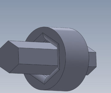 3D модель Волока фасонная для волочения шестигранных  профилей