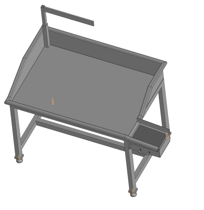 3D модель Стол для визуального осмотра
